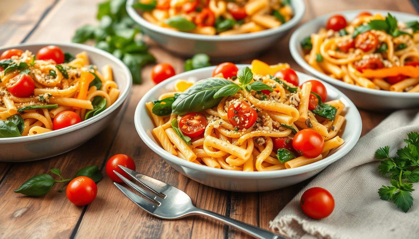 Recipes for one pot meal -Pasta large family