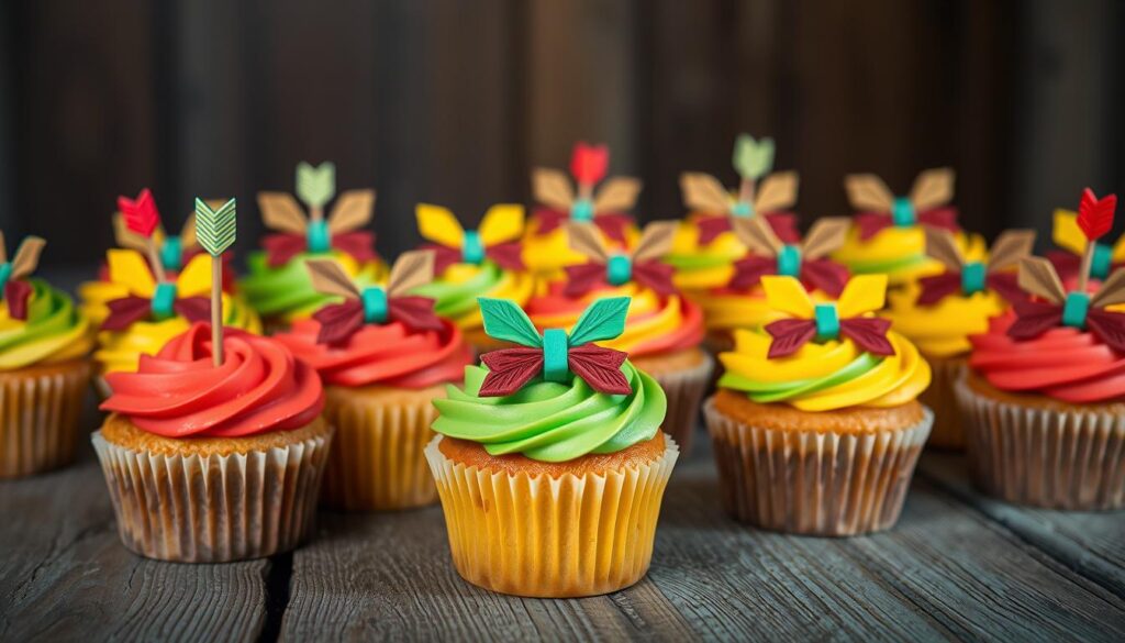 bow arrow cupcakes recipe