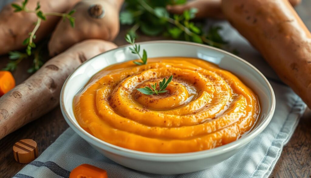 Flavorful sweet potato puree Flavorful sweet potato puree