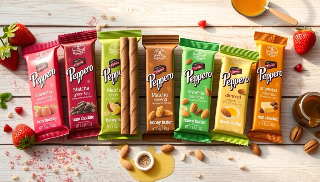 Sweet and savory peppero flavor varieties