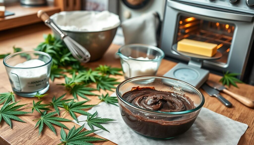 baking weed brownies