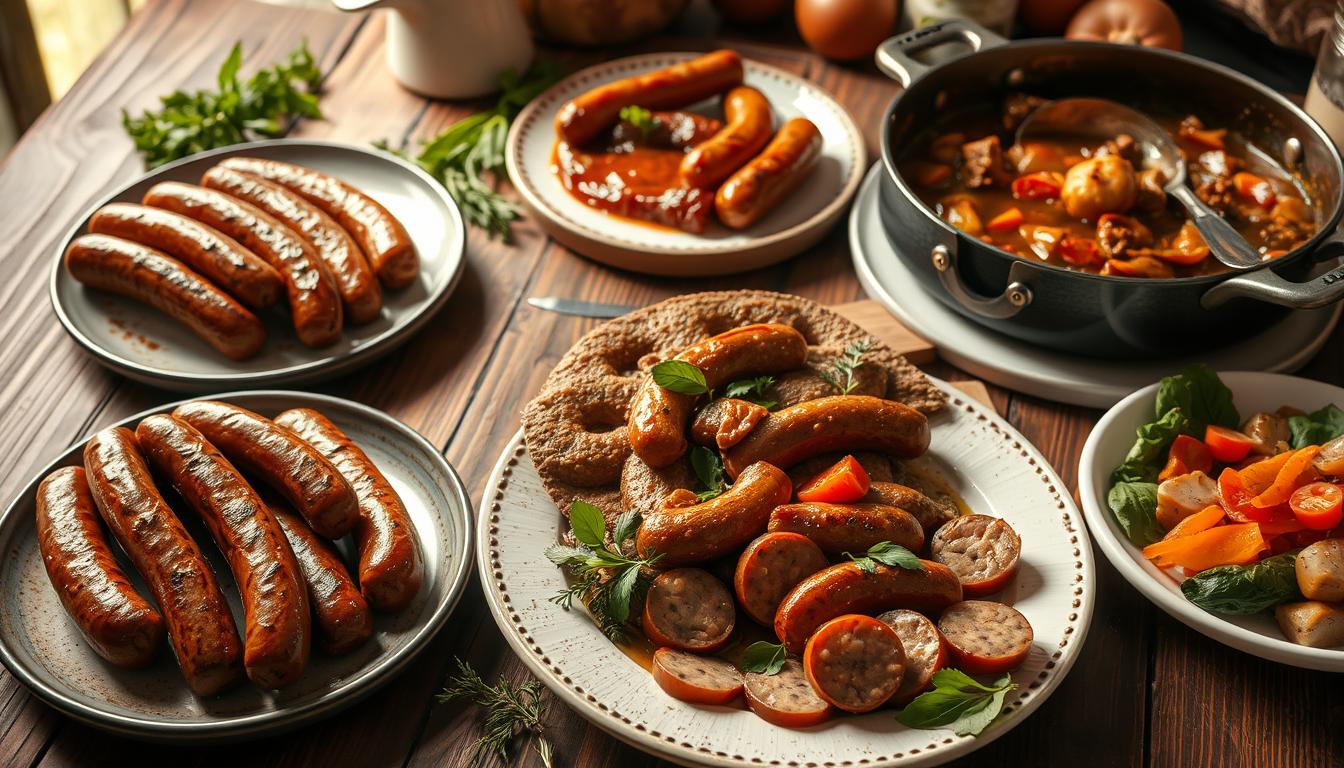 beef sausage recipes