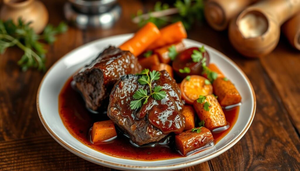 braised beef cheeks