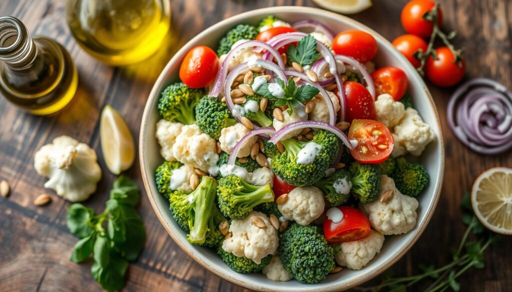 broccoli cauliflower salad recipe