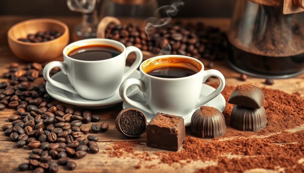 crafting combinations of coffee and chocolate