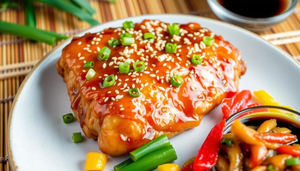 crispy sesame chicken breast