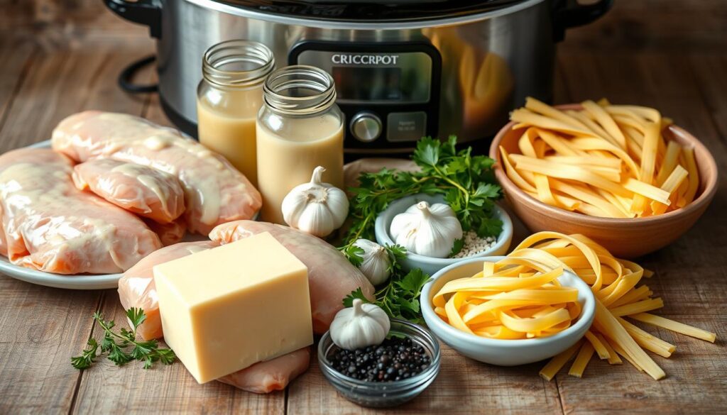 crockpot chicken alfredo ingredients