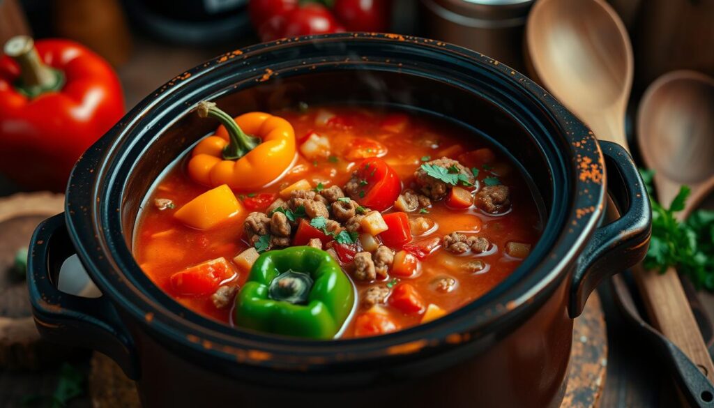 crockpot stuffed pepper soup