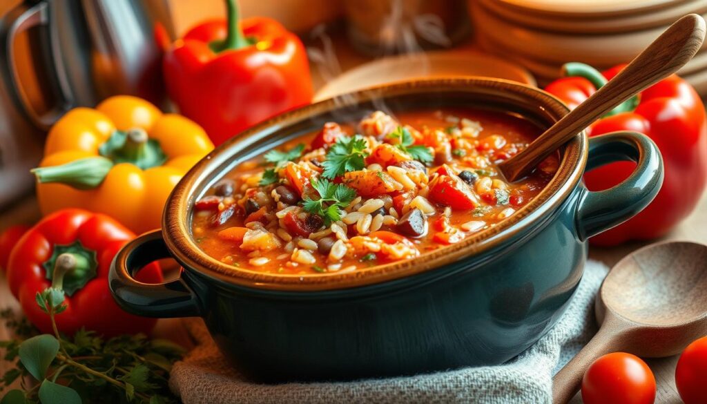 crockpot stuffed pepper soup