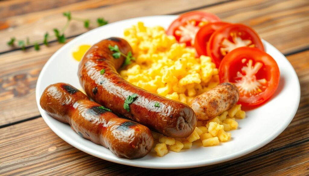 delicious beef breakfast sausage