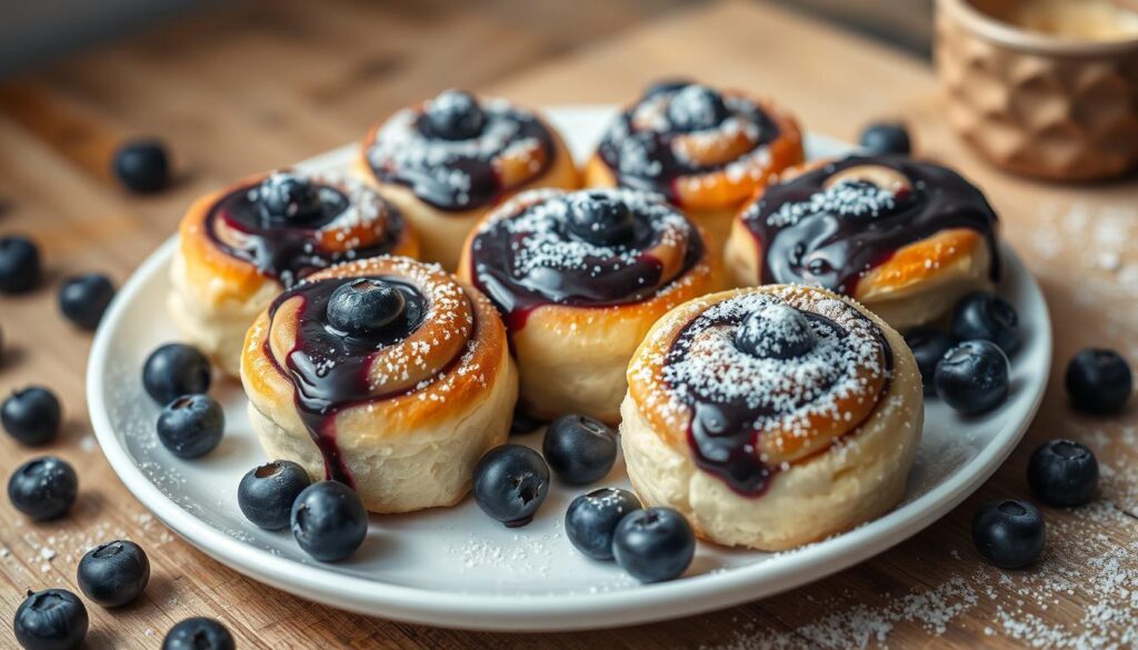 easy blueberry cheesecake rolls