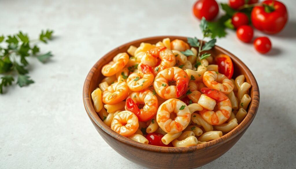 easy shrimp macaroni salad