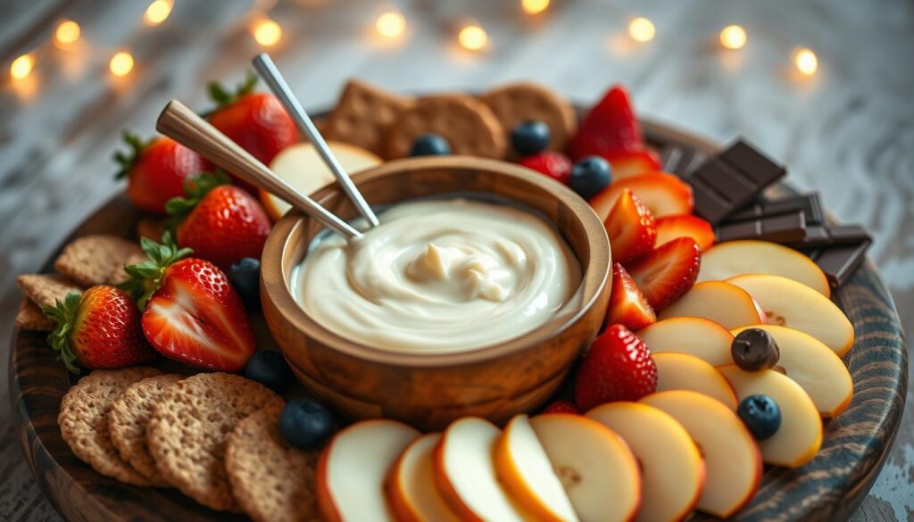healthy cheesecake fondue