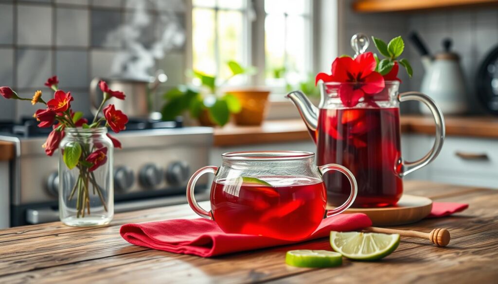 hibiscus tea preparation