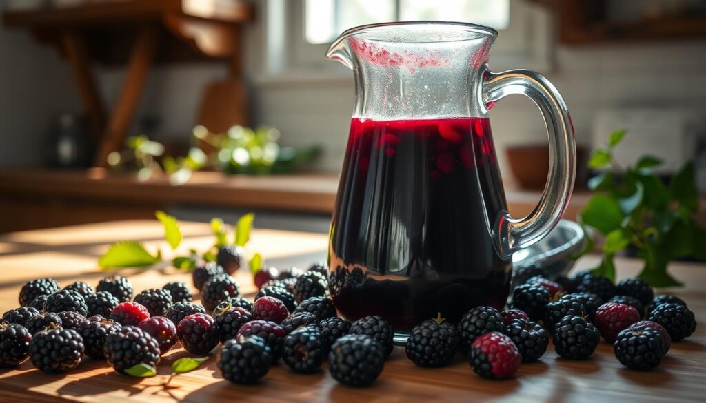 homemade blackberry juice