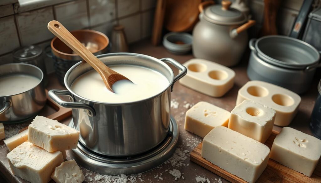 making goose cheese steps