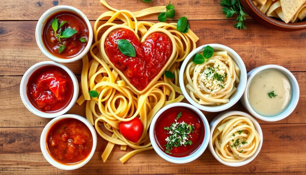 sauces for heart shaped pasta