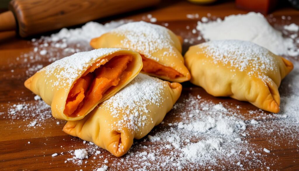 scratch-made sweet potato turnovers
