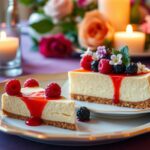 serving french cheesecake presentation ideas