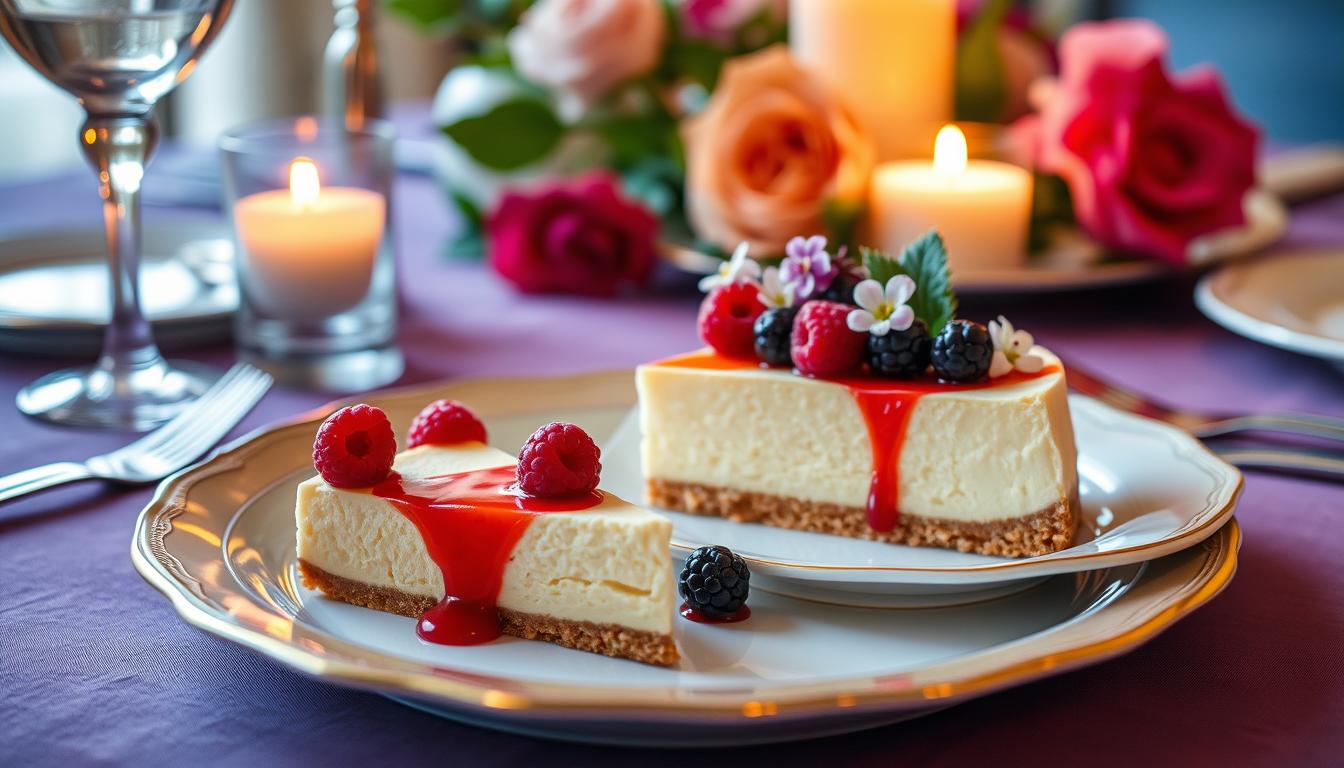 serving french cheesecake presentation ideas