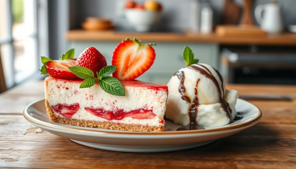 serving suggestions for klondike strawberry cheesecake