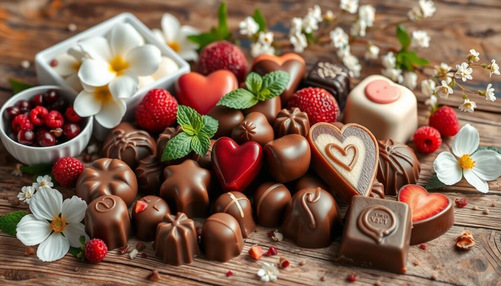 showcasing chocolate treats