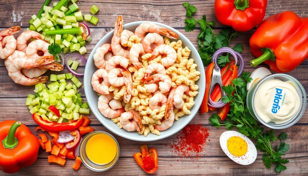 shrimp macaroni salad ingredients