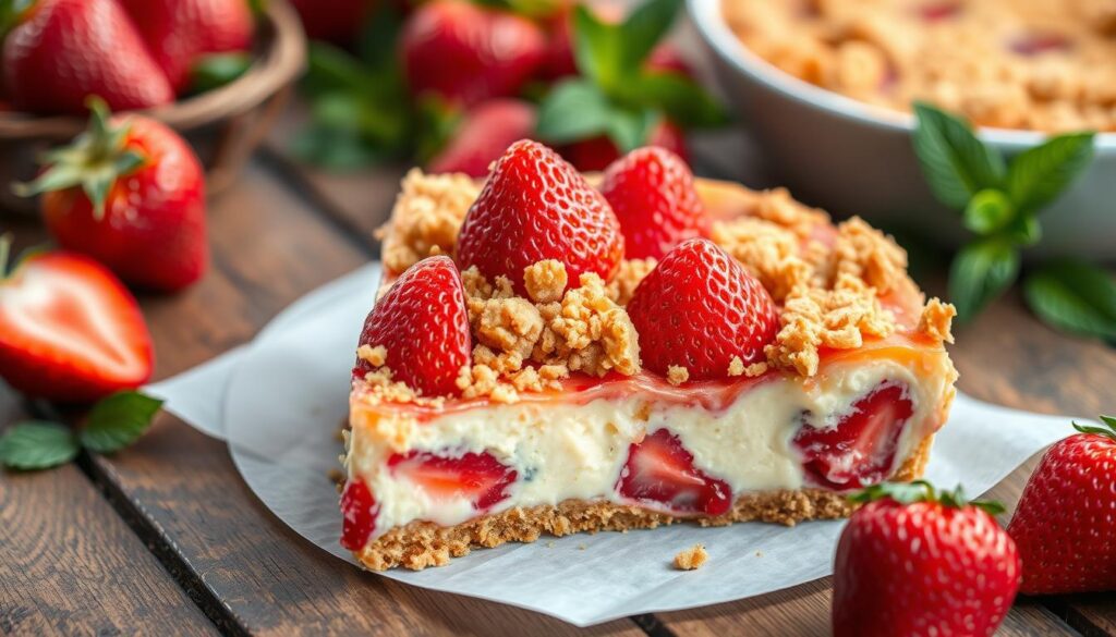 strawberry cheesecake dump cake