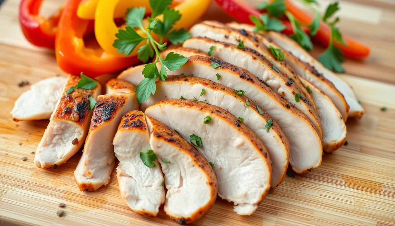 thin sliced chicken breast