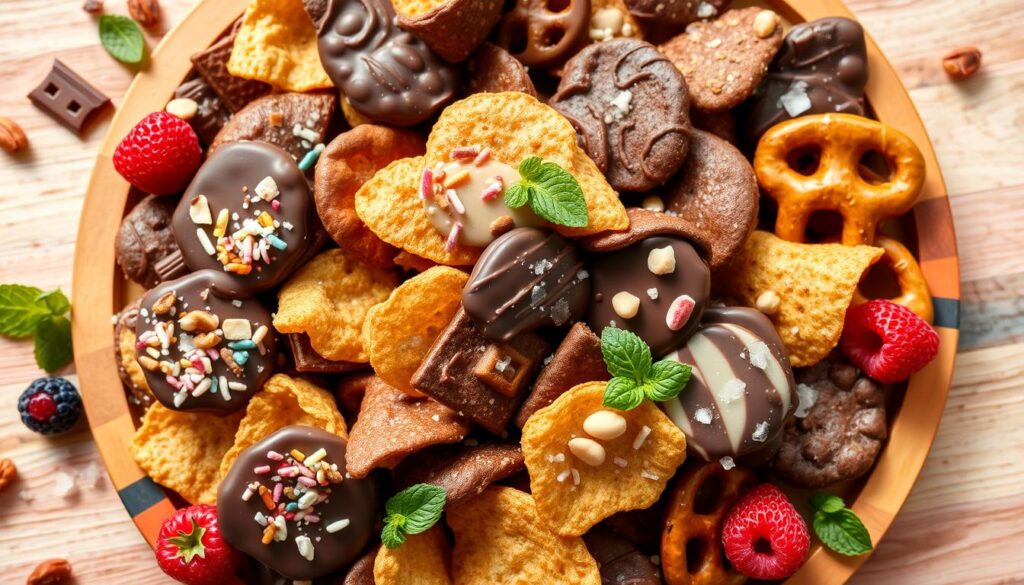 unique snack options with chocolate covered chips