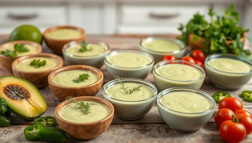 variations of avocado ranch dressing