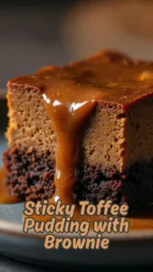 Sticky Toffee Pudding with Brownie
