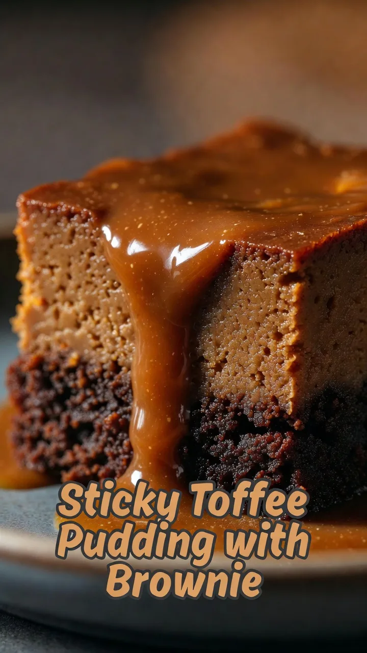 Sticky Toffee Pudding with Brownie