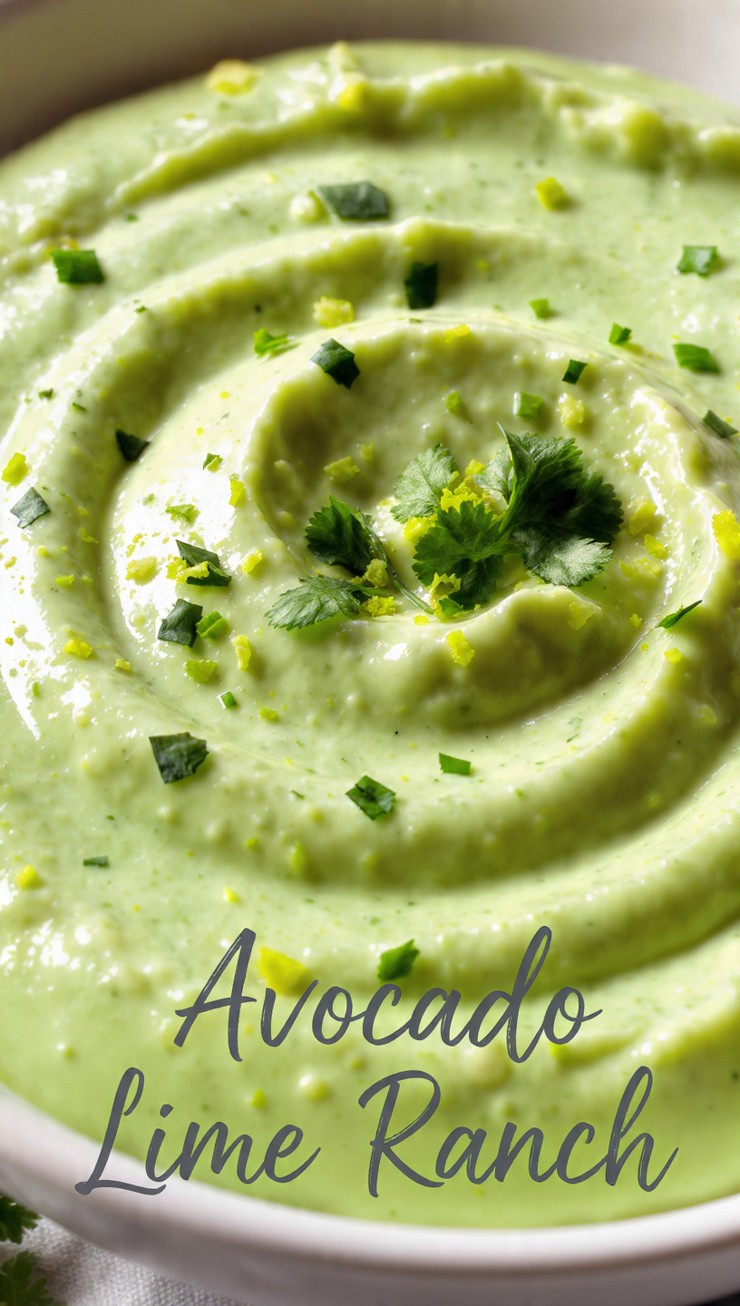 Enjoy A Avocado Lime Ranch At Home