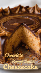 Chocolate Double Fudge Peanut Butter Cheesecake