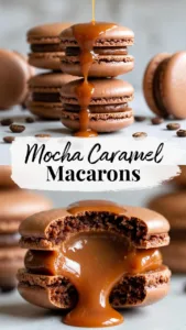 Mocha Caramel Macarons