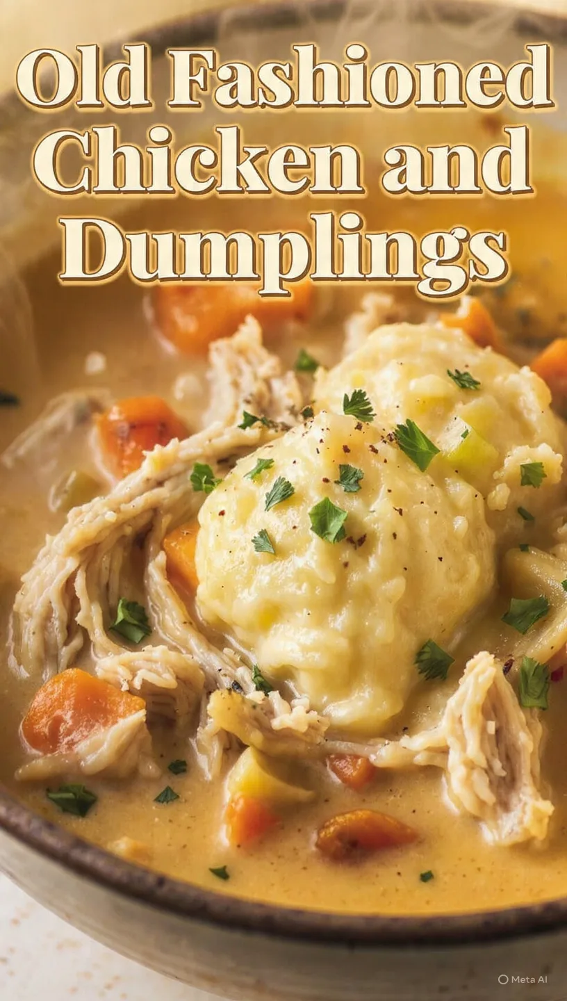 Old Fashioned Chicken and Dumplings