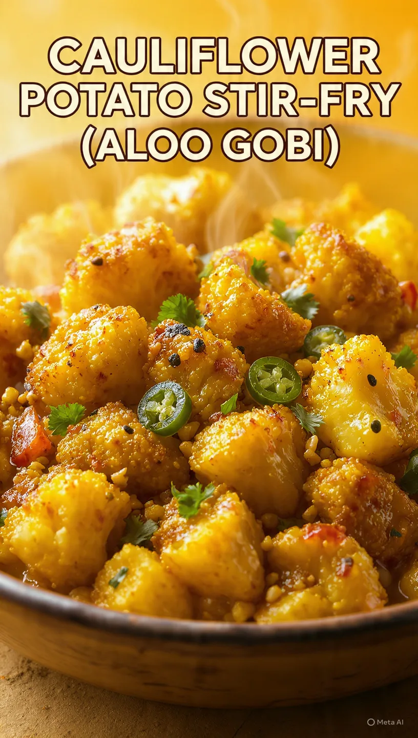 Cauliflower Potato Stir-Fry (Aloo Gobi)