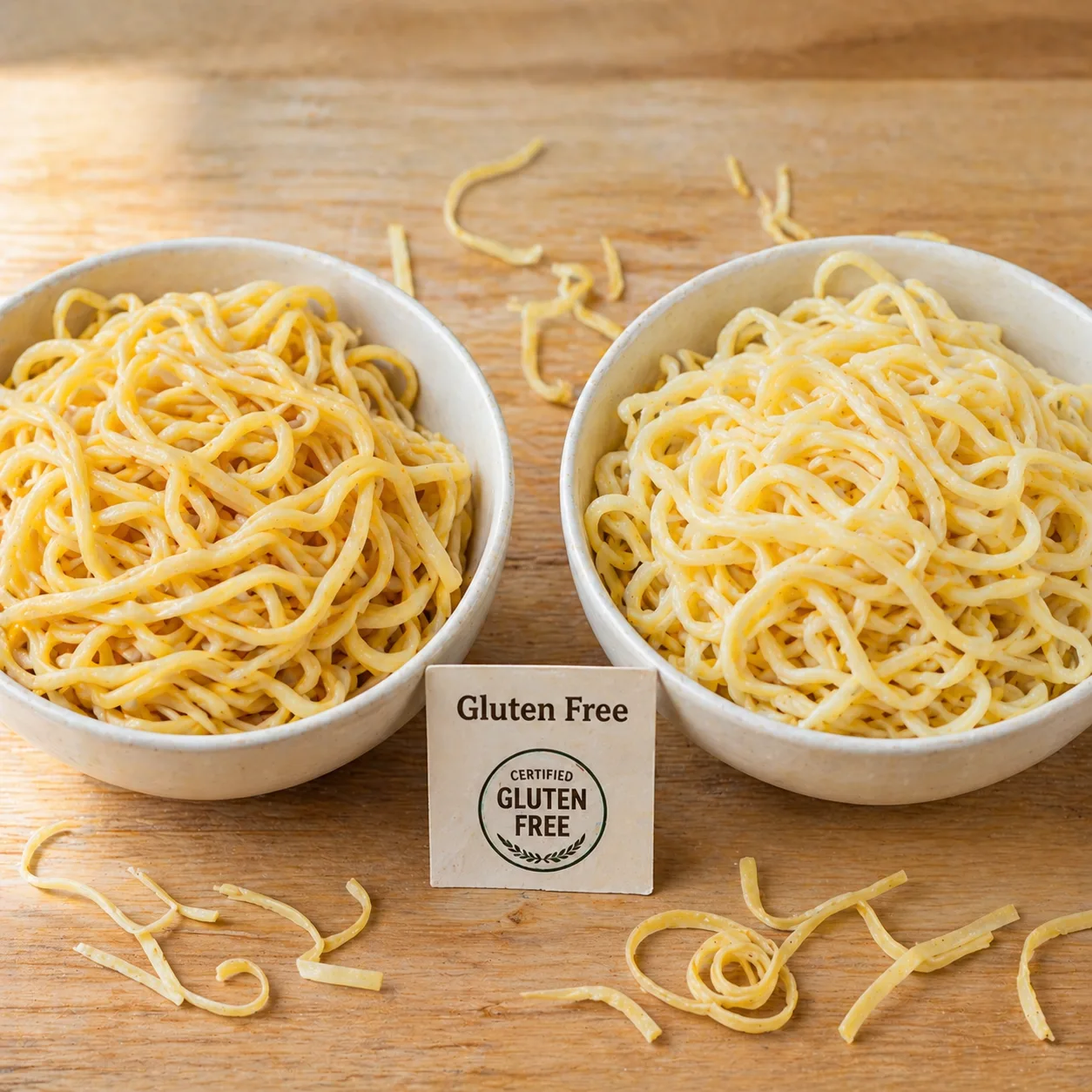 are egg noodles gluten free standard wheat egg noodles vs certified gluten free egg noodles comparison