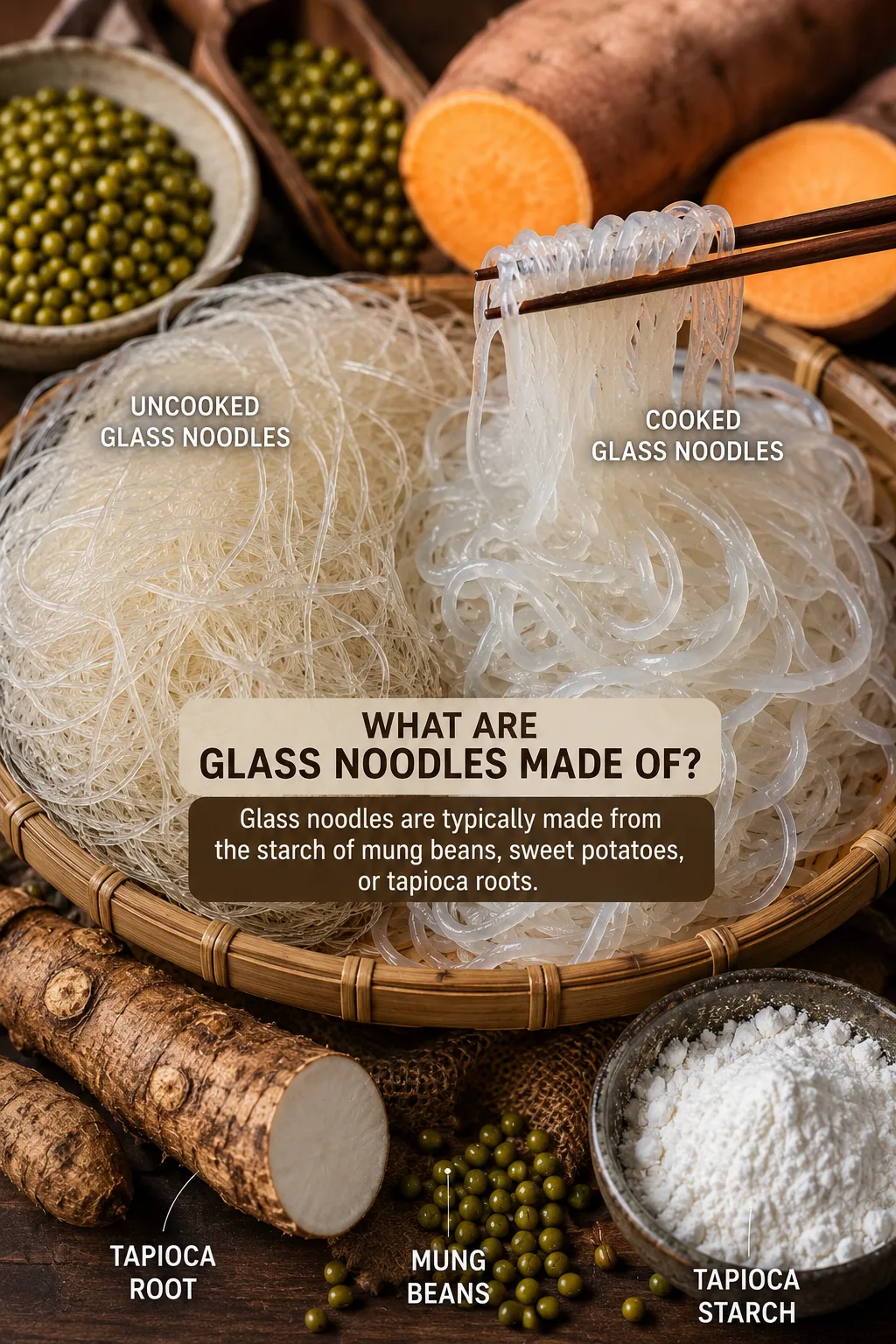 Are Glass Noodles Made Of