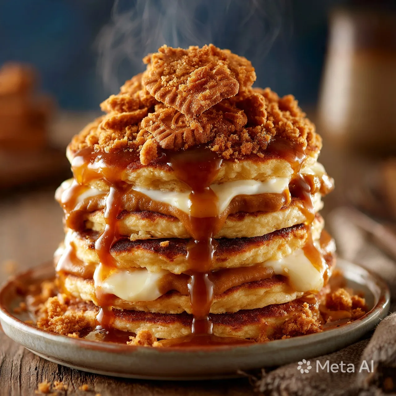 Biscoff Biscuit Pancakes