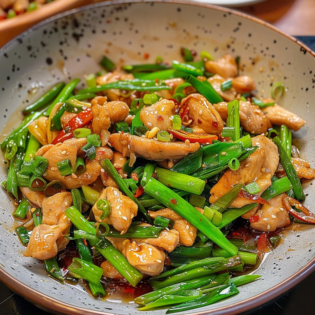 Scallion Chicken Delight: Quick, Flavorful Kung Pao Twist