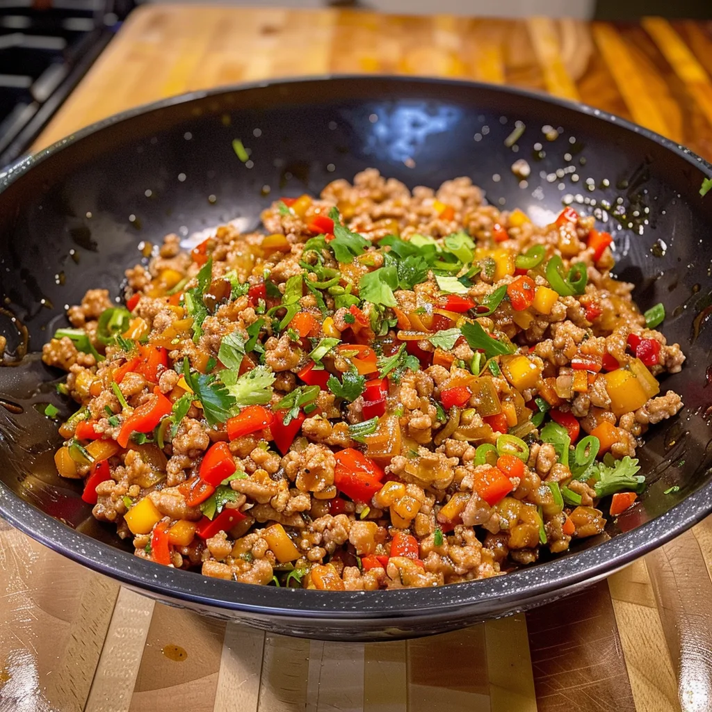 Sweet Chili Ground Chicken Delight