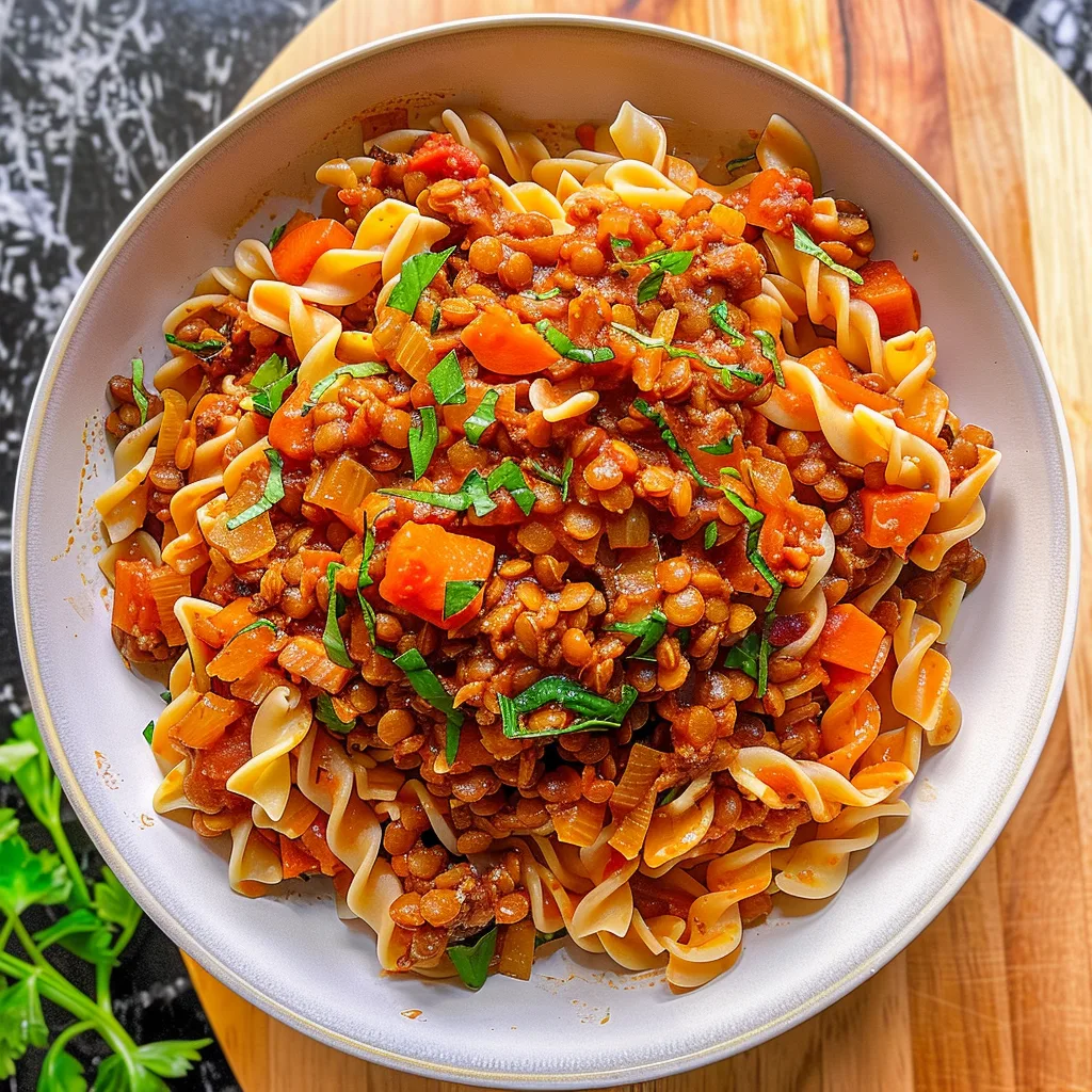 30 Minute Lentil Bolognese