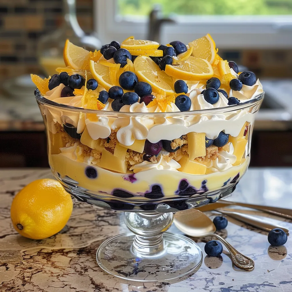 Lemon Blueberry Trifle: A Bright Summer Dessert Treat