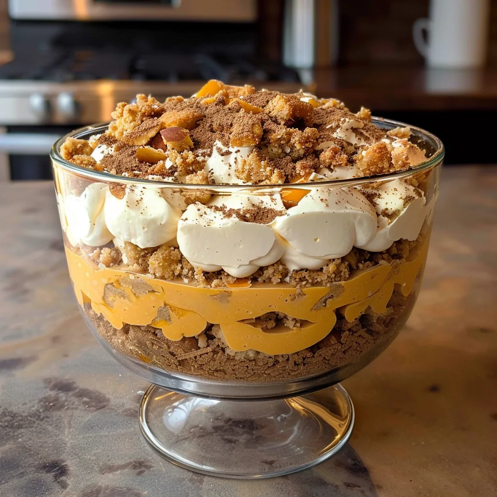 Pumpkin Spice Trifle Delight: Layers of Autumn Bliss