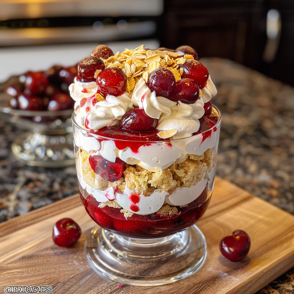 Cherry Cheesecake Trifle: A Layered Peachy Surprise