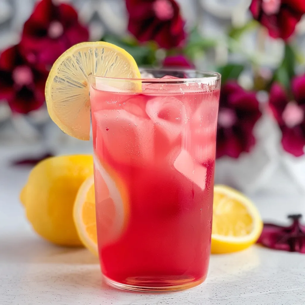 Hibiscus Lemonade Refreshment