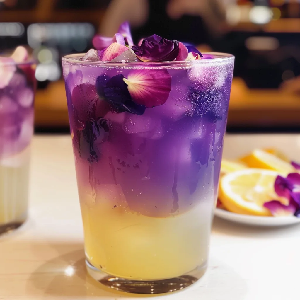 Butterfly Pea Flower Lemonade: A Colorful Hydration