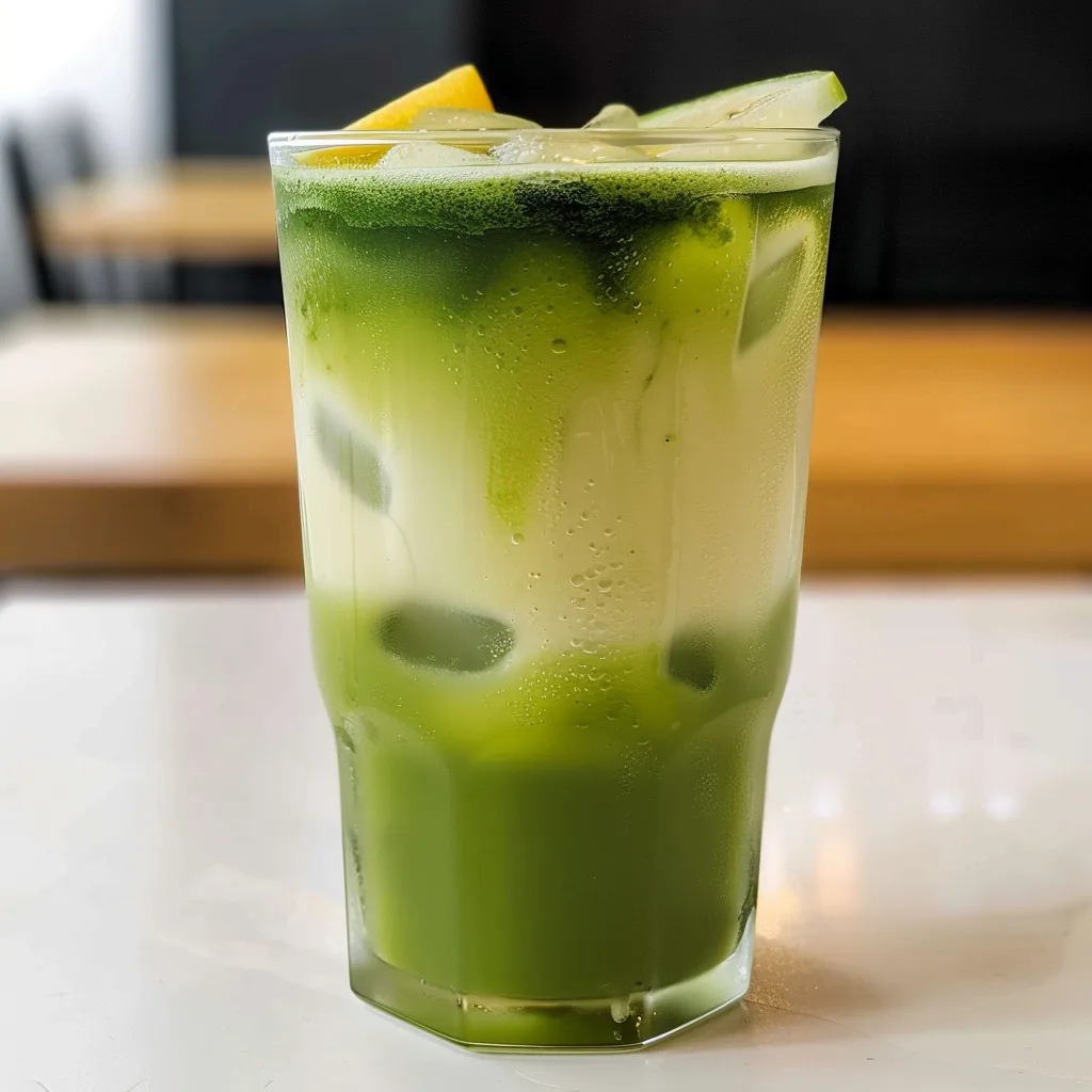 Layered Matcha Lemonade